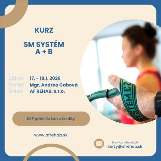 ✨ Kurz SM systém A + B | 12 CME kreditov ✨ Drahí kolegovia a nadšenci zdravého pohybu, rozšírte svoje odborné znalosti a...